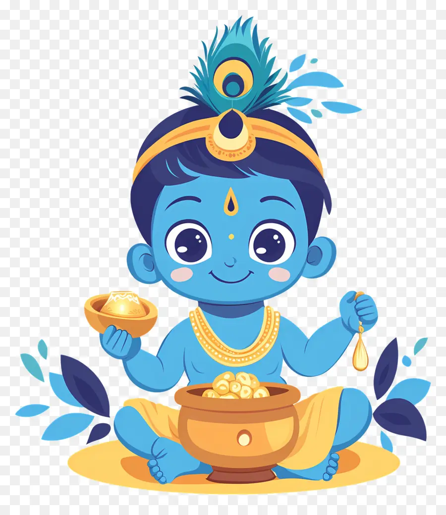 Krishna Janmashtami，Bébé Krishna PNG