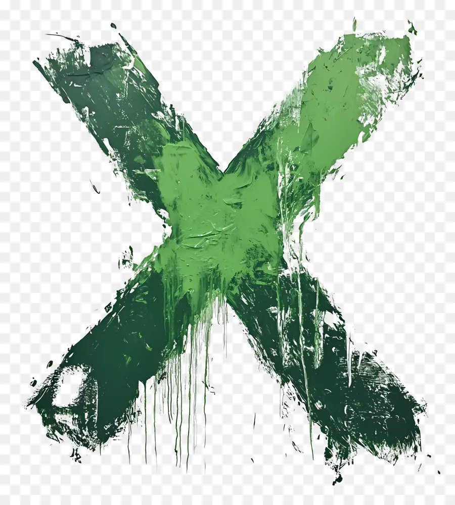 Vert X，Peinture PNG