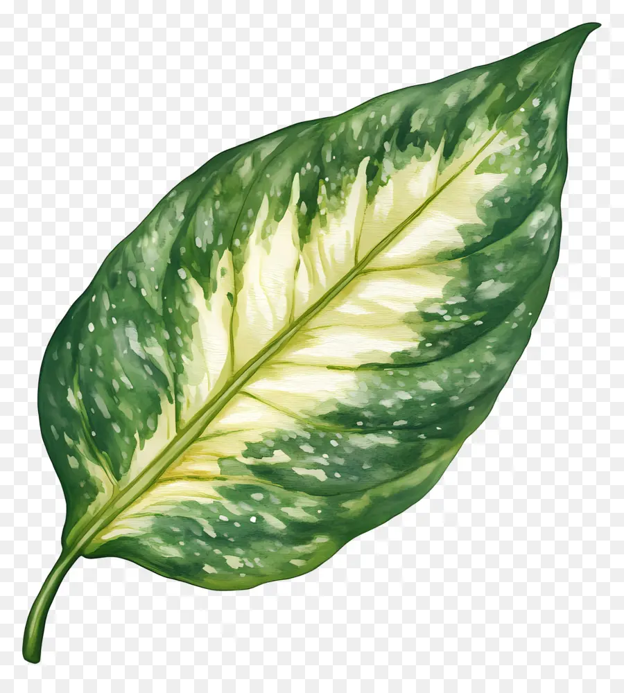 Feuille D'aquarelle，Feuille Verte PNG