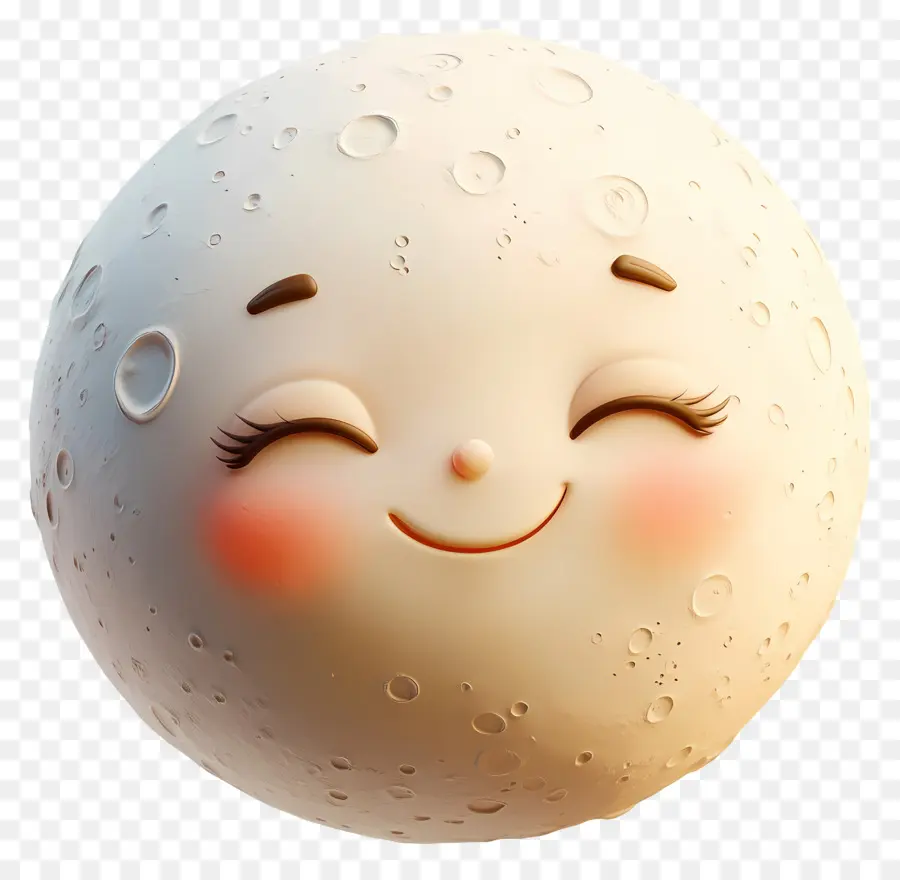 Lune Mignonne，Pleine Lune Souriante PNG