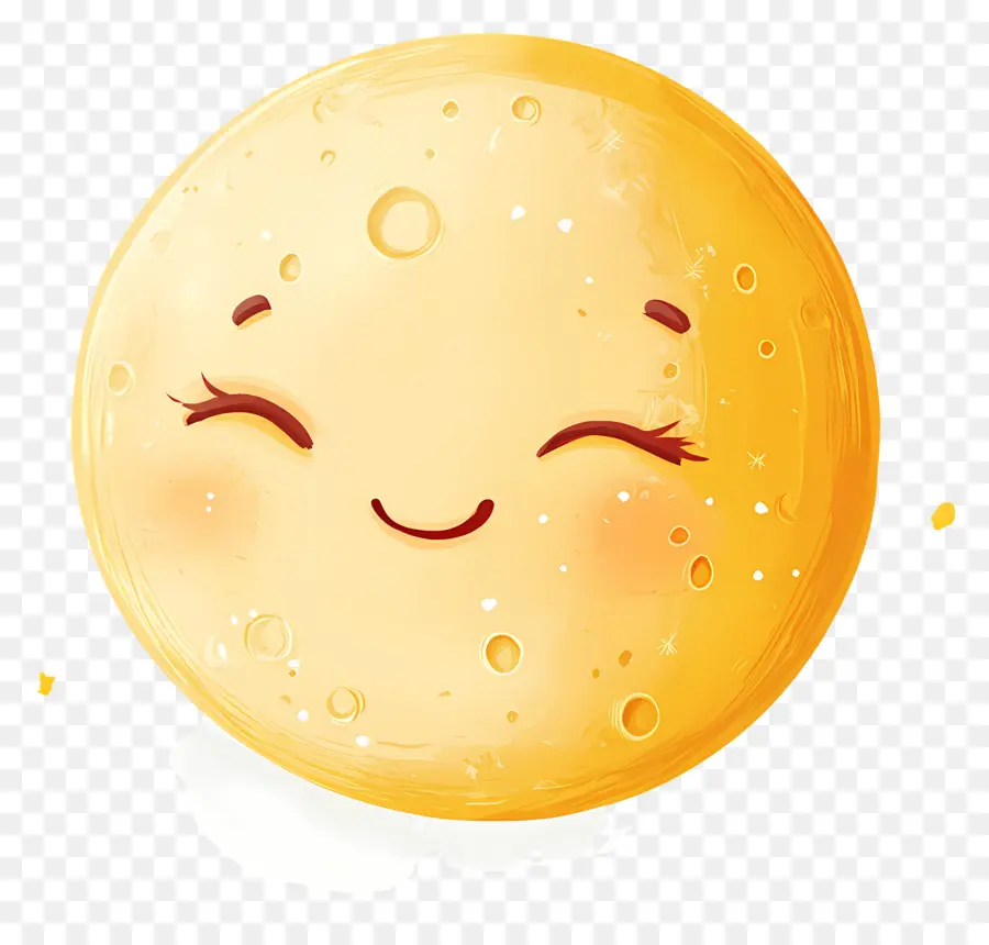 Lune Mignonne，Lune Souriante PNG