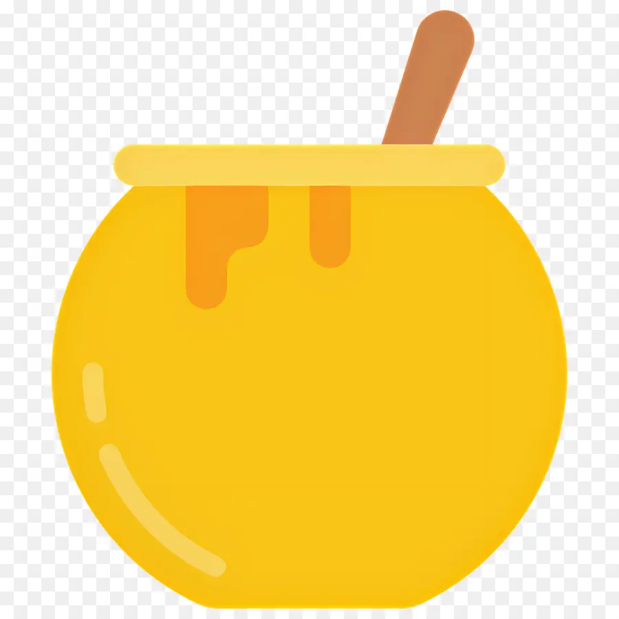 Miel，Pot De Miel Jaune PNG