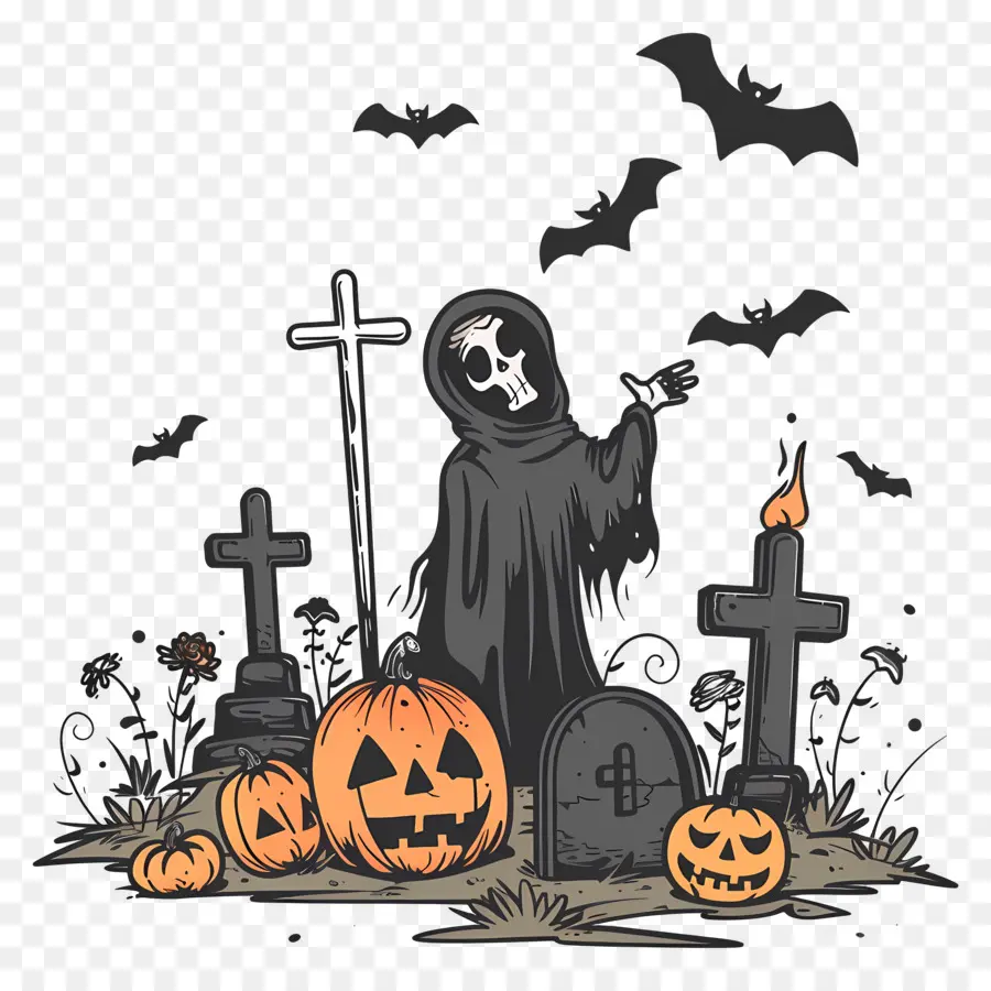 Faucheuse D'halloween，Faucheuse PNG