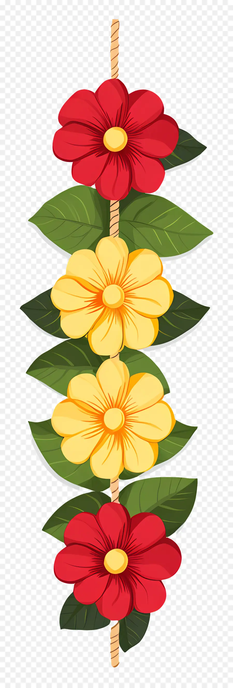 Guirlande Ougadi，Guirlande De Fleurs PNG