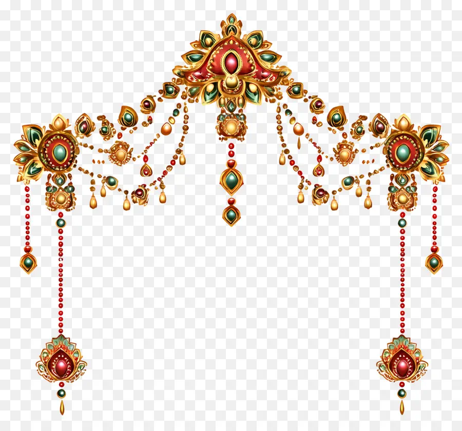 Cadre De Mariage Indien，Bijoux PNG