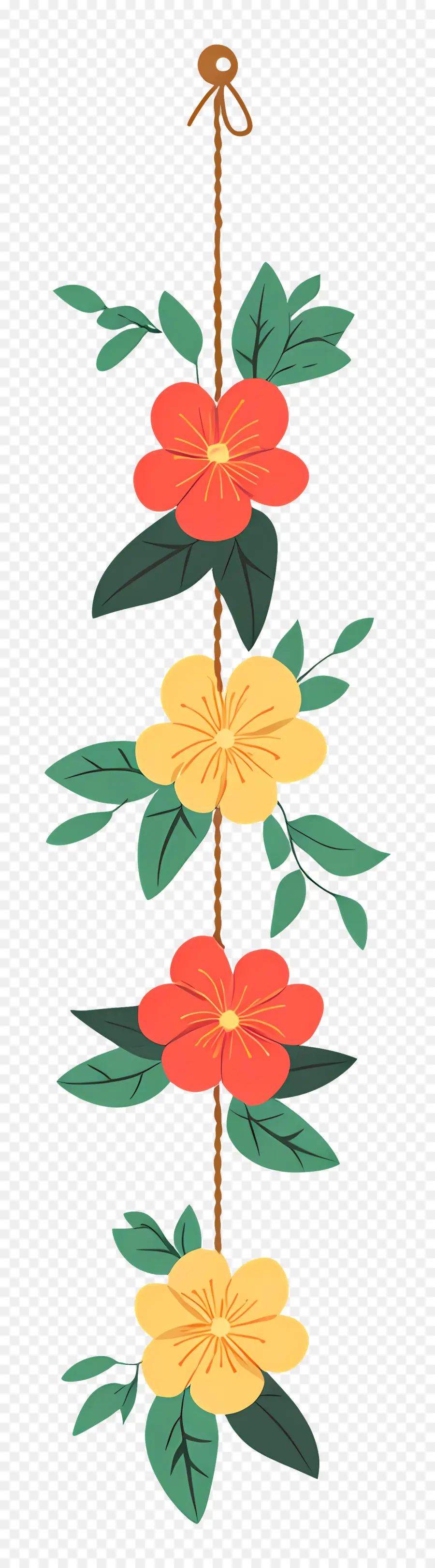 Guirlande Ougadi，Guirlande De Fleurs PNG