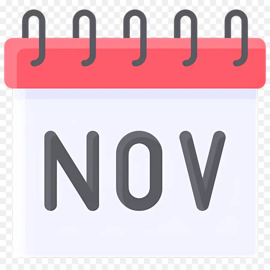 Novembre，Calendrier De Novembre PNG