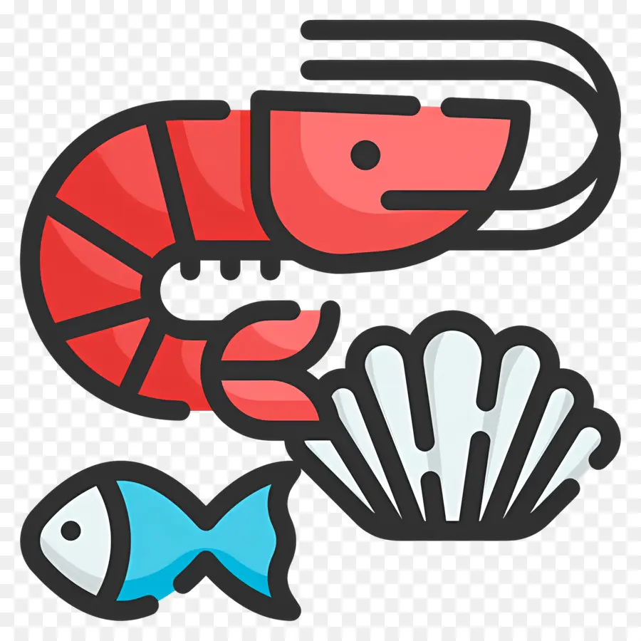 Fruit De Mer，Crevette PNG