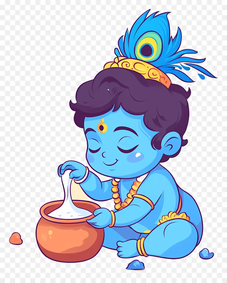 Krishna Janmashtami，Bébé Krishna PNG