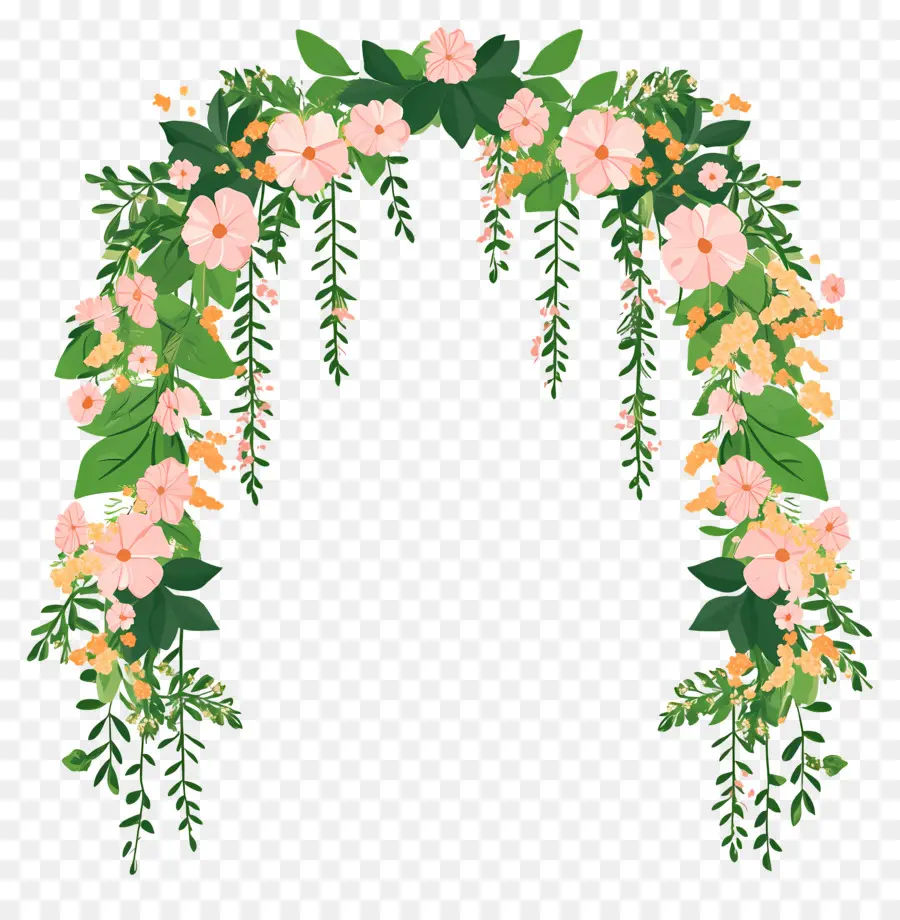 Arc De Fleurs，Arche Florale PNG