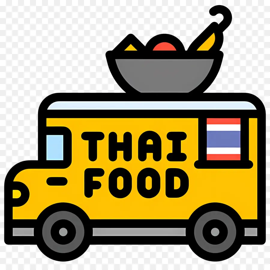 Camion De Nourriture，Food Truck Thaïlandais PNG