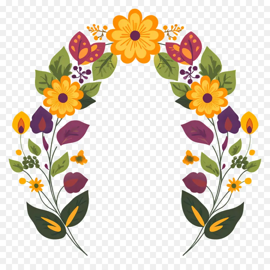 Arc De Fleurs，Arche Florale PNG