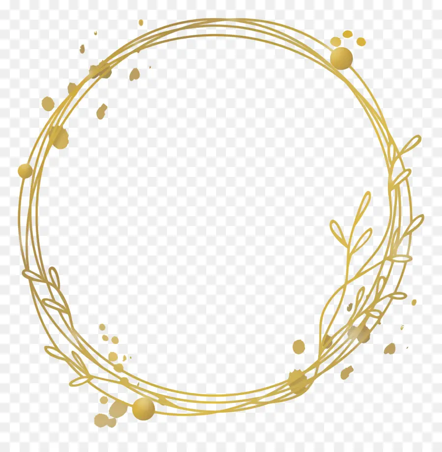 Cercle D'or，Couronne D'or PNG