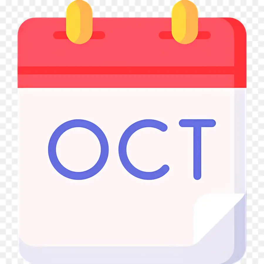 Octobre，Calendrier D'octobre PNG