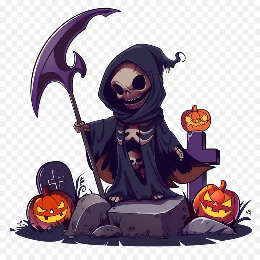 Faucheuse D'halloween，Faucheuse PNG