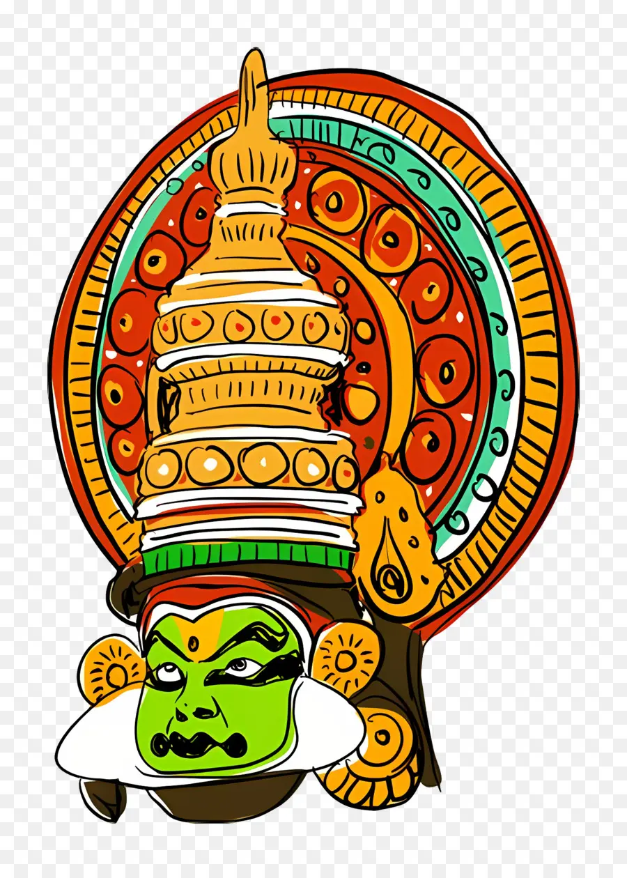 Onam，Danseuse Kathakali PNG