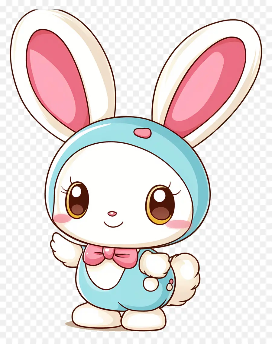 Personnage De Dessin Animé，Lapin Mignon PNG