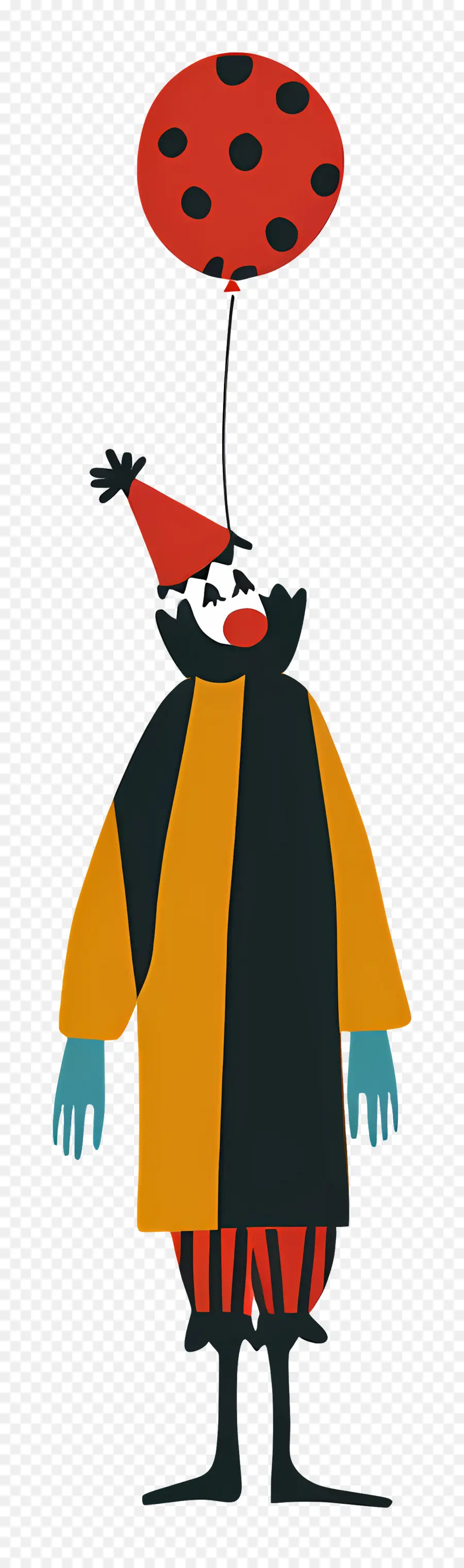 Clown Effrayant，Clown Avec Ballon PNG