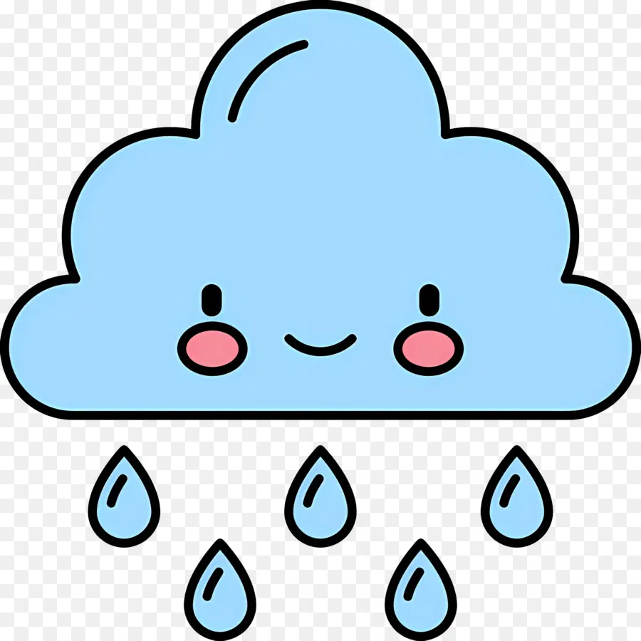 Nuage De Pluie，Nuage Bleu PNG