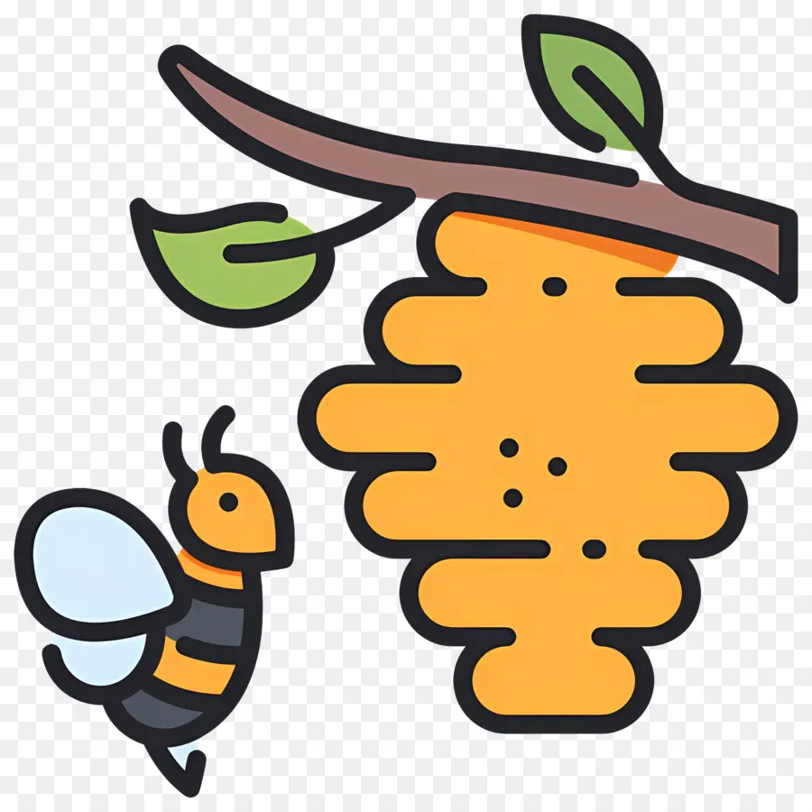 Abeille，Abeille Et Ruche PNG