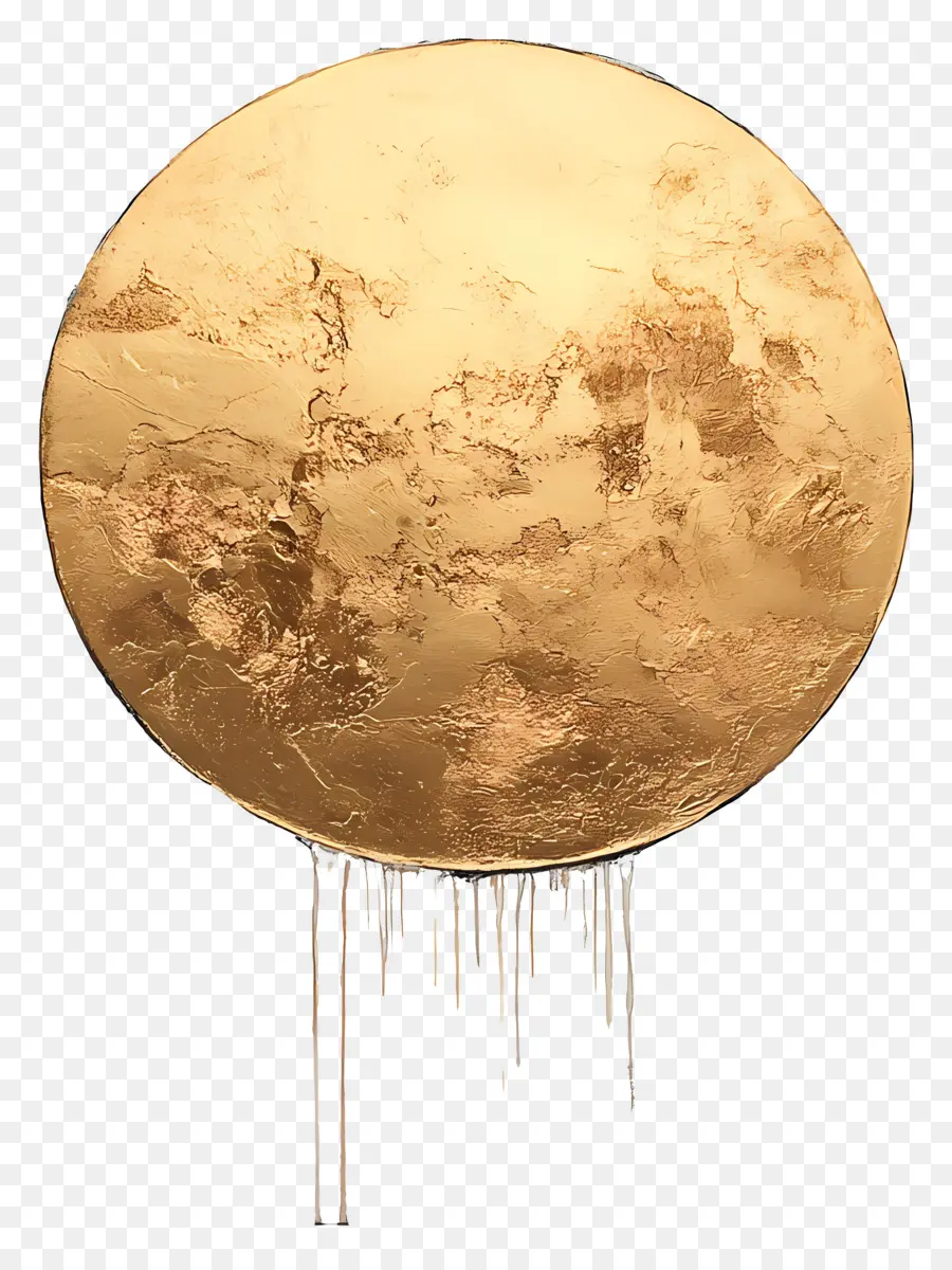 Lune D'or，Cercle D'or PNG