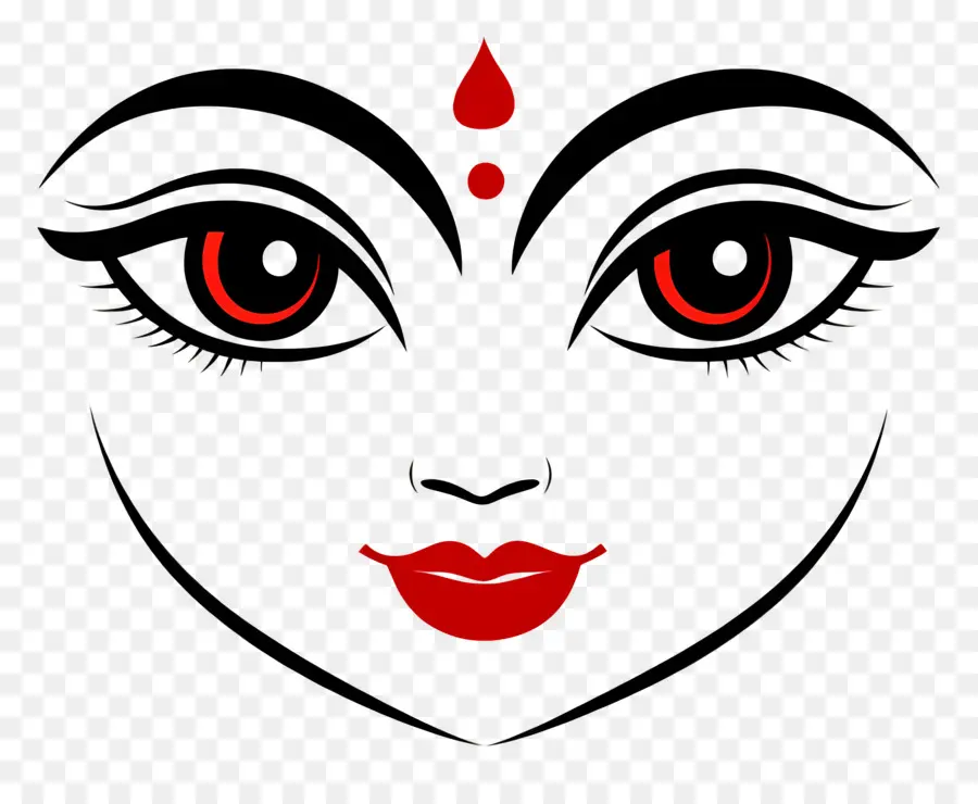 Déesse Indienne，Visage De Déesse PNG