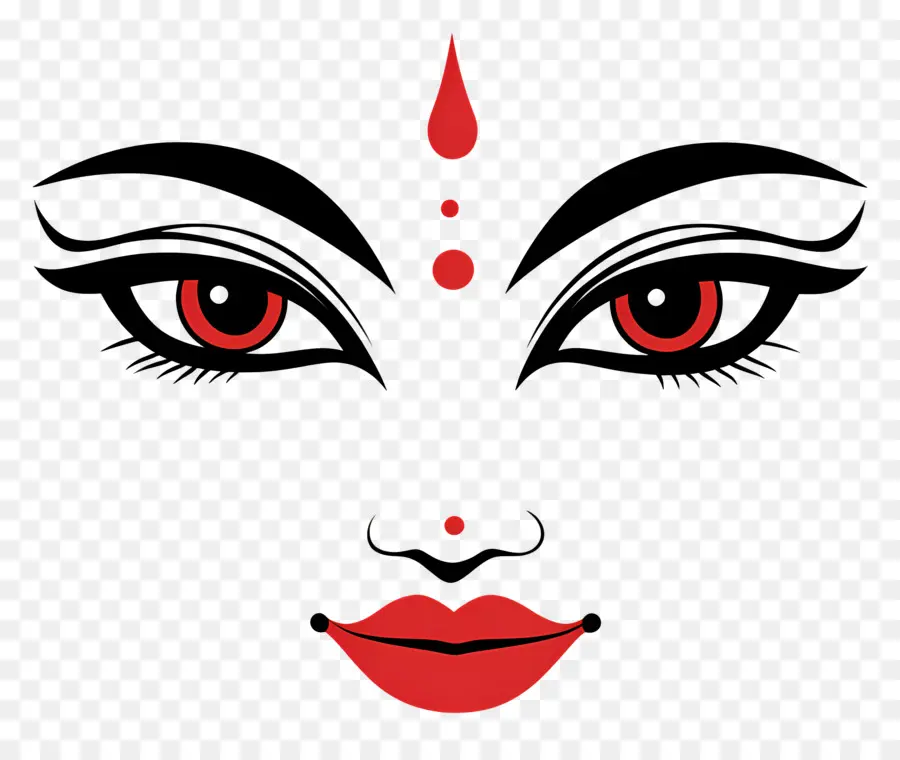 Déesse Indienne，Visage De Déesse PNG