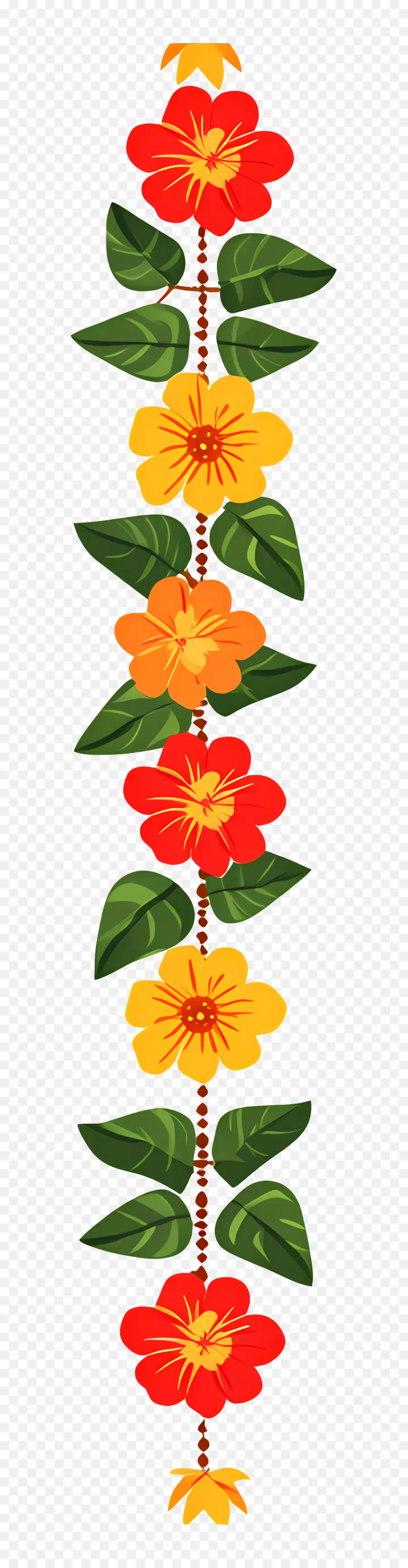 Guirlande Ougadi，Guirlande De Fleurs PNG