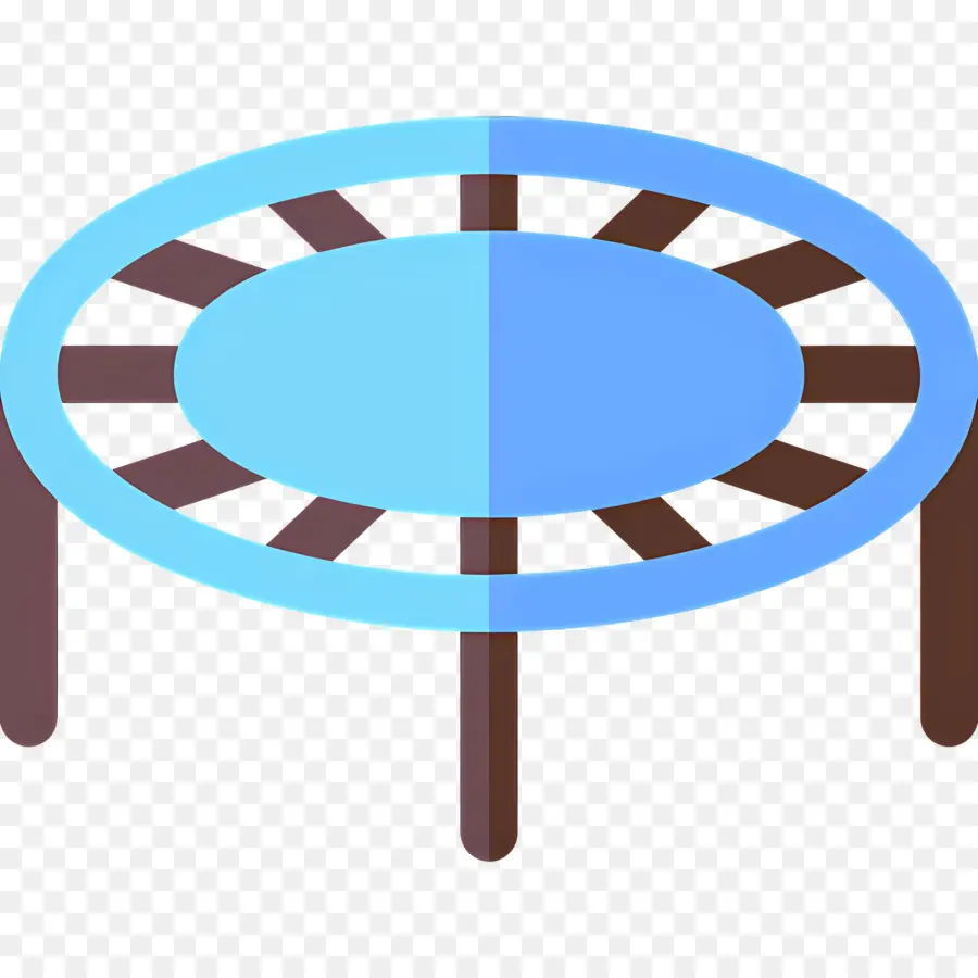 Trampoline，Bleu PNG