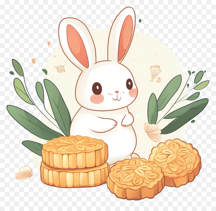 Fête De La Mi Automne，Lapin PNG