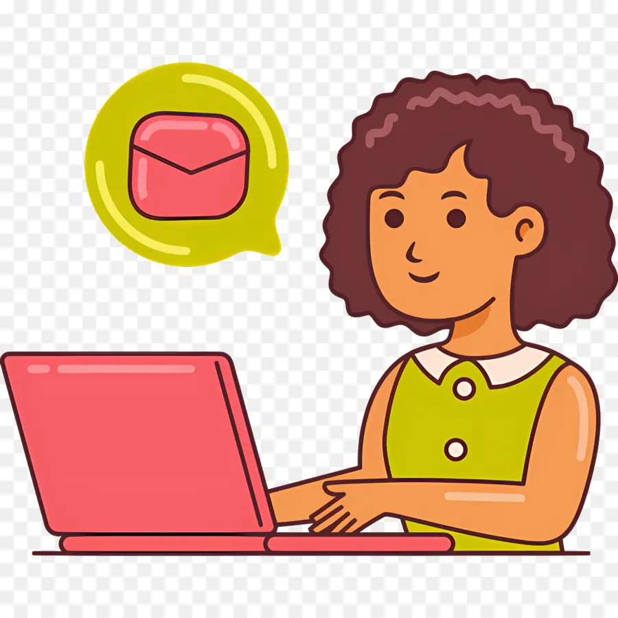 Femme D'affaires，Femme Utilisant Un Ordinateur Portable PNG