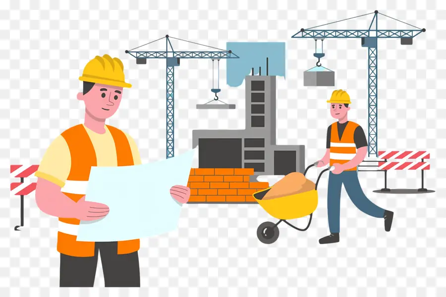 Construction，Chantier De Construction PNG