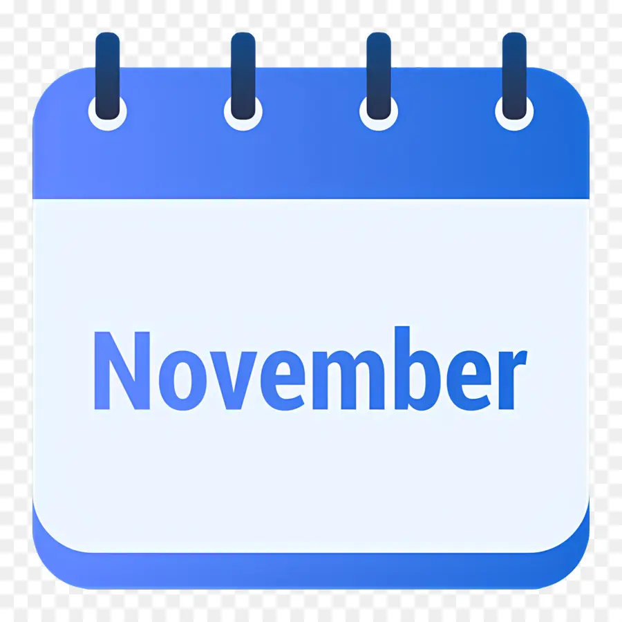 Novembre，Calendrier De Novembre PNG