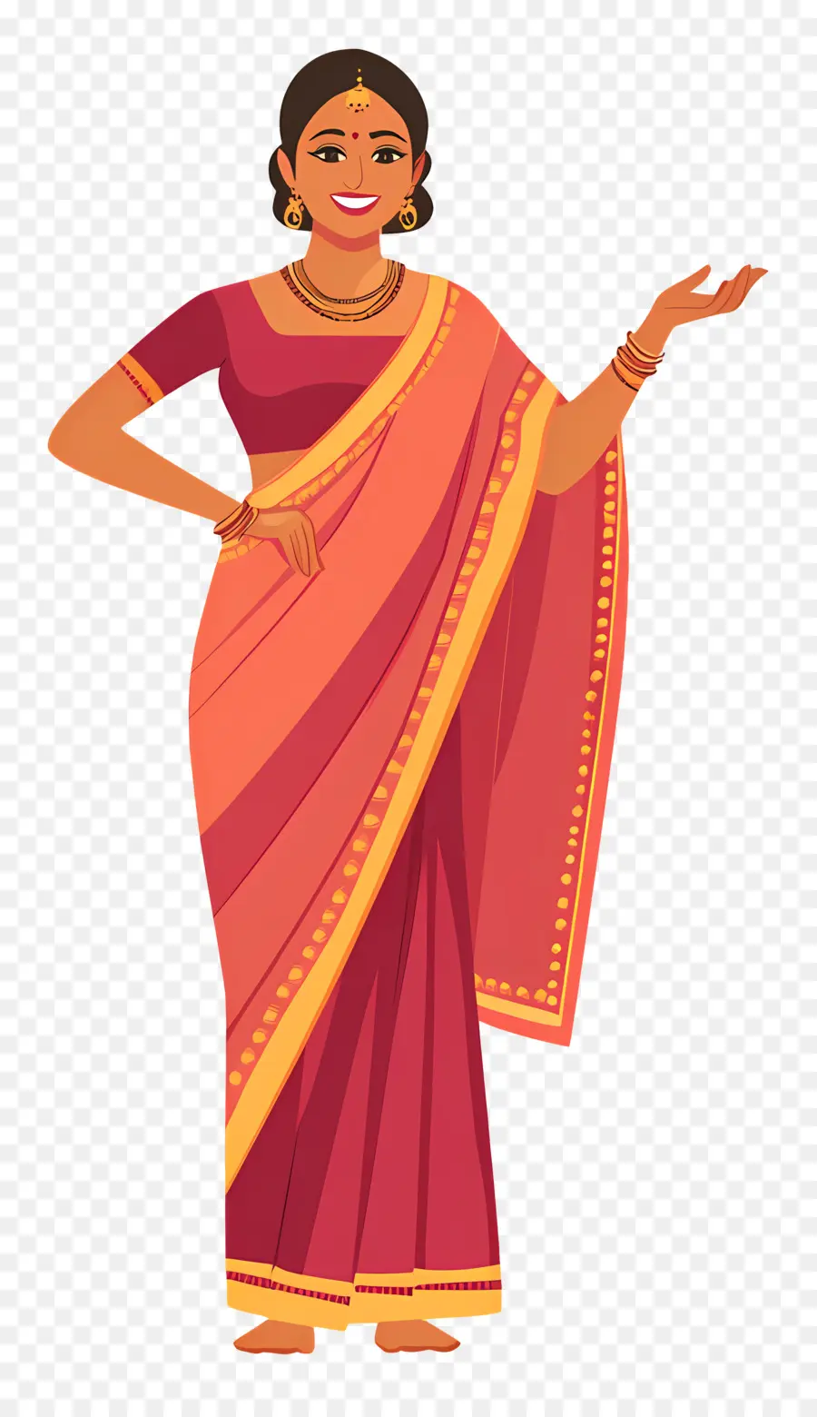 Sari Indien，Femme Traditionnelle PNG