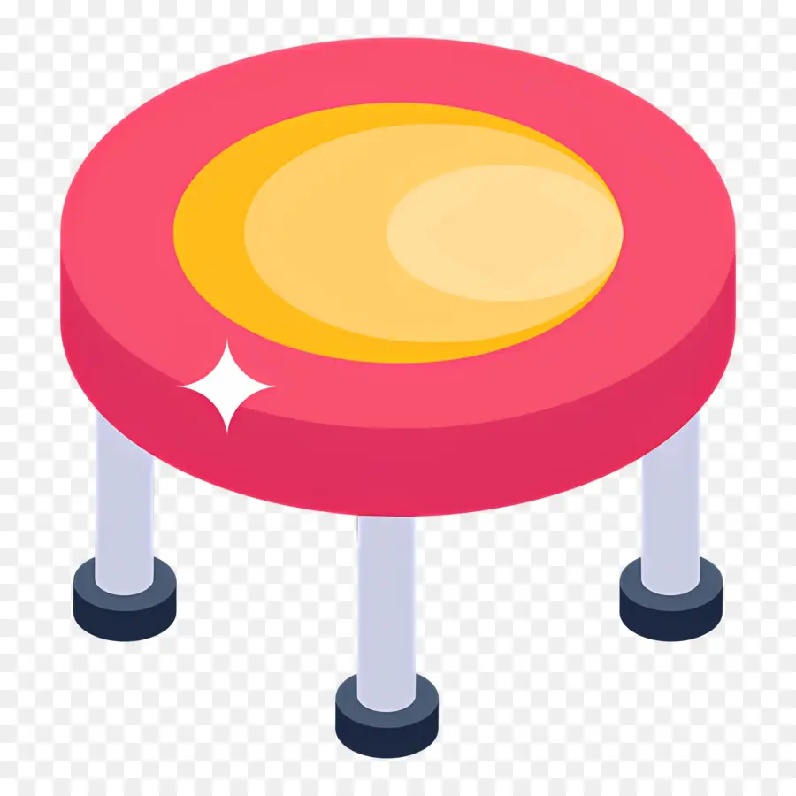 Trampoline，Tabouret Rond PNG