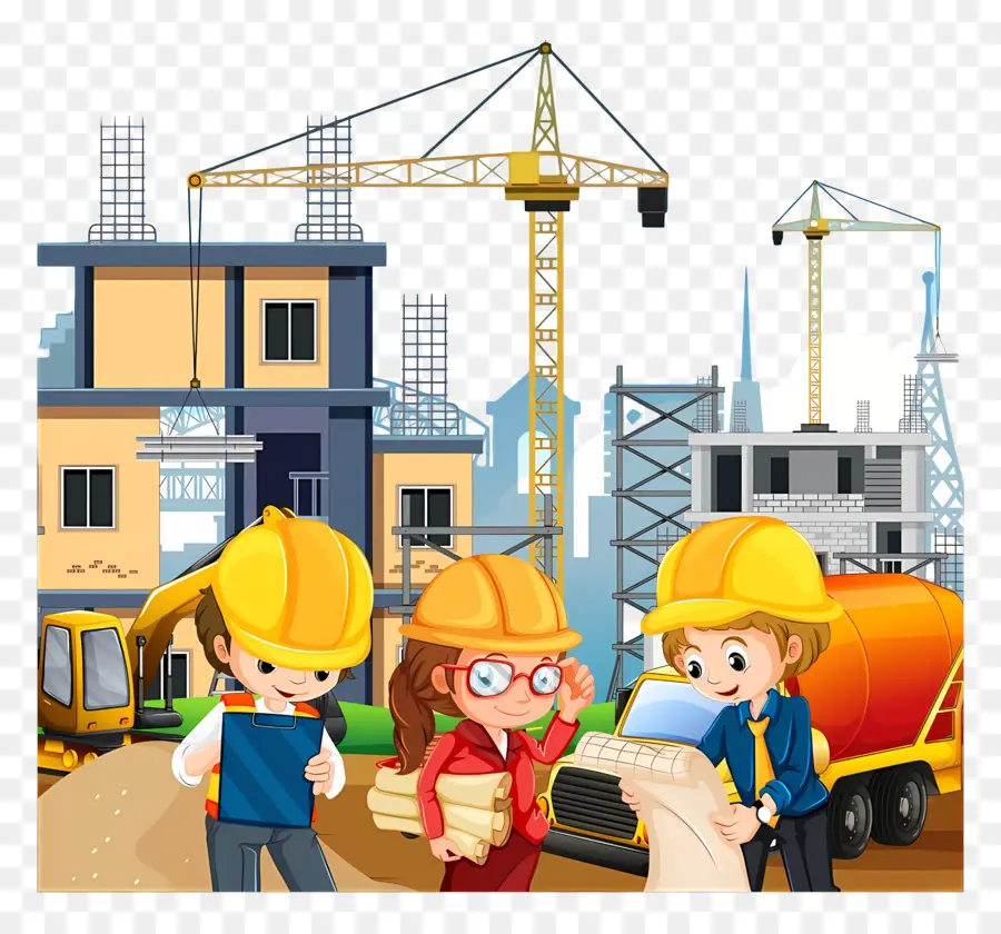 Construction，Chantier De Construction PNG