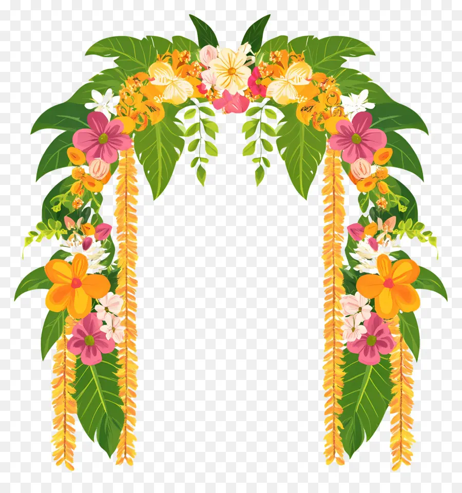 Arc De Fleurs，Arche Florale PNG