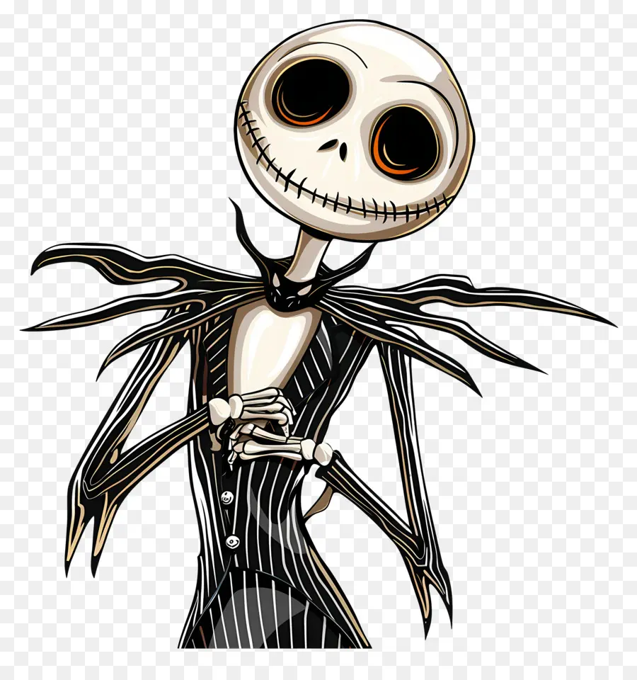 Jack Skellington，Caractère Squelette PNG