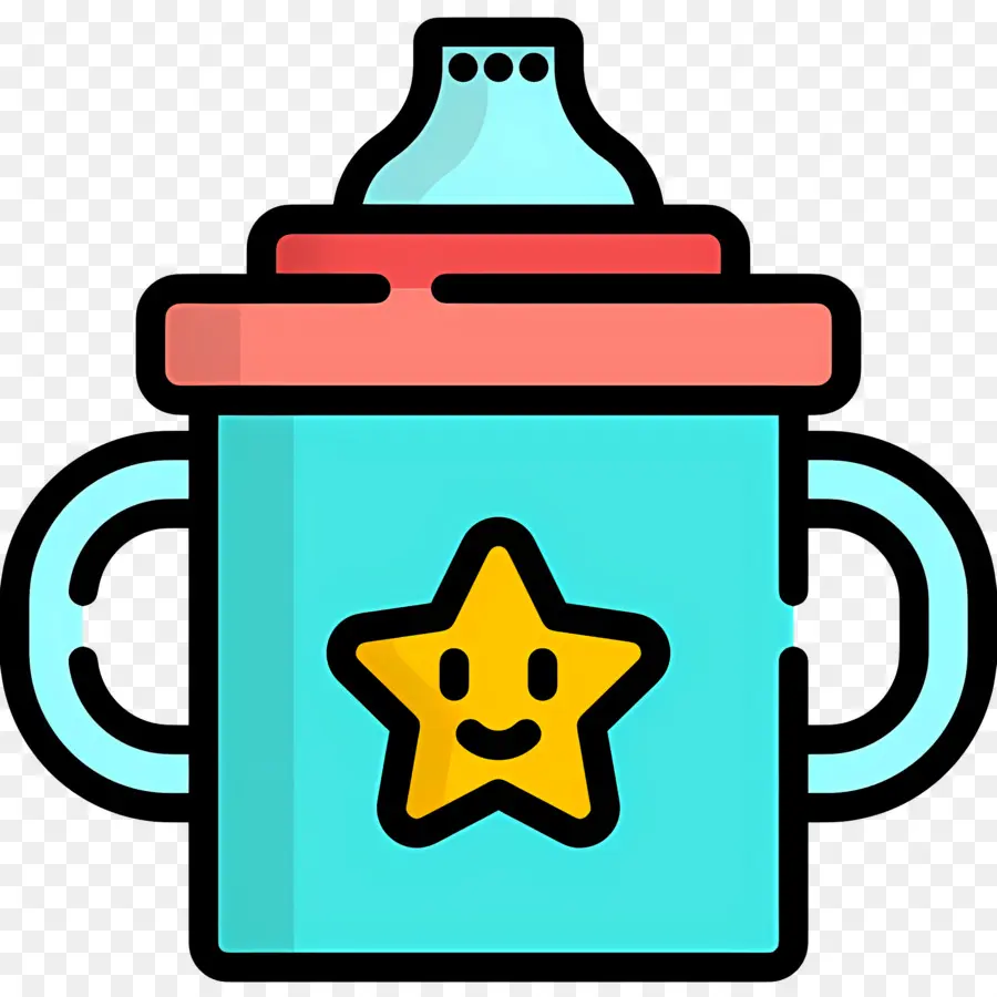 Tasse De Bébé，Gobelet Bleu PNG