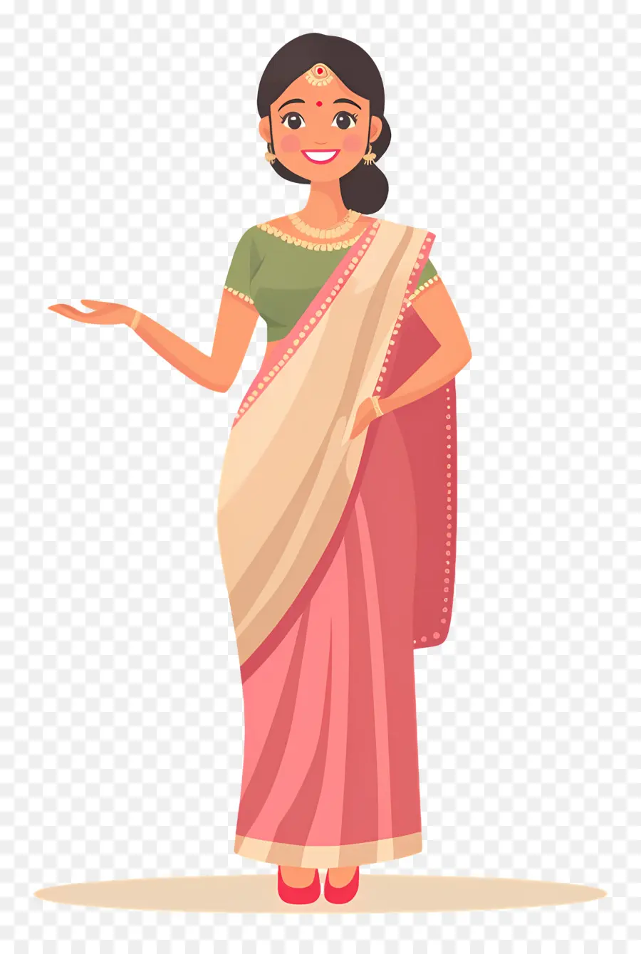 Sari Indien，Femme En Sari PNG