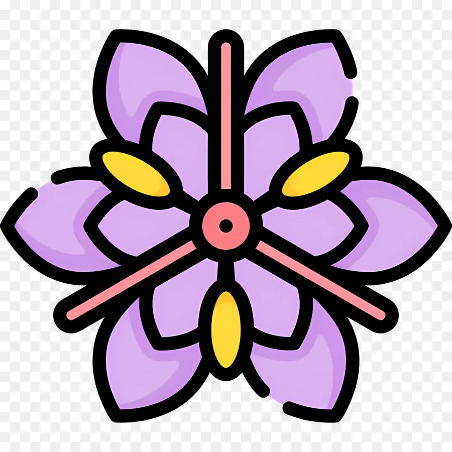 Safran，Fleur Violette PNG