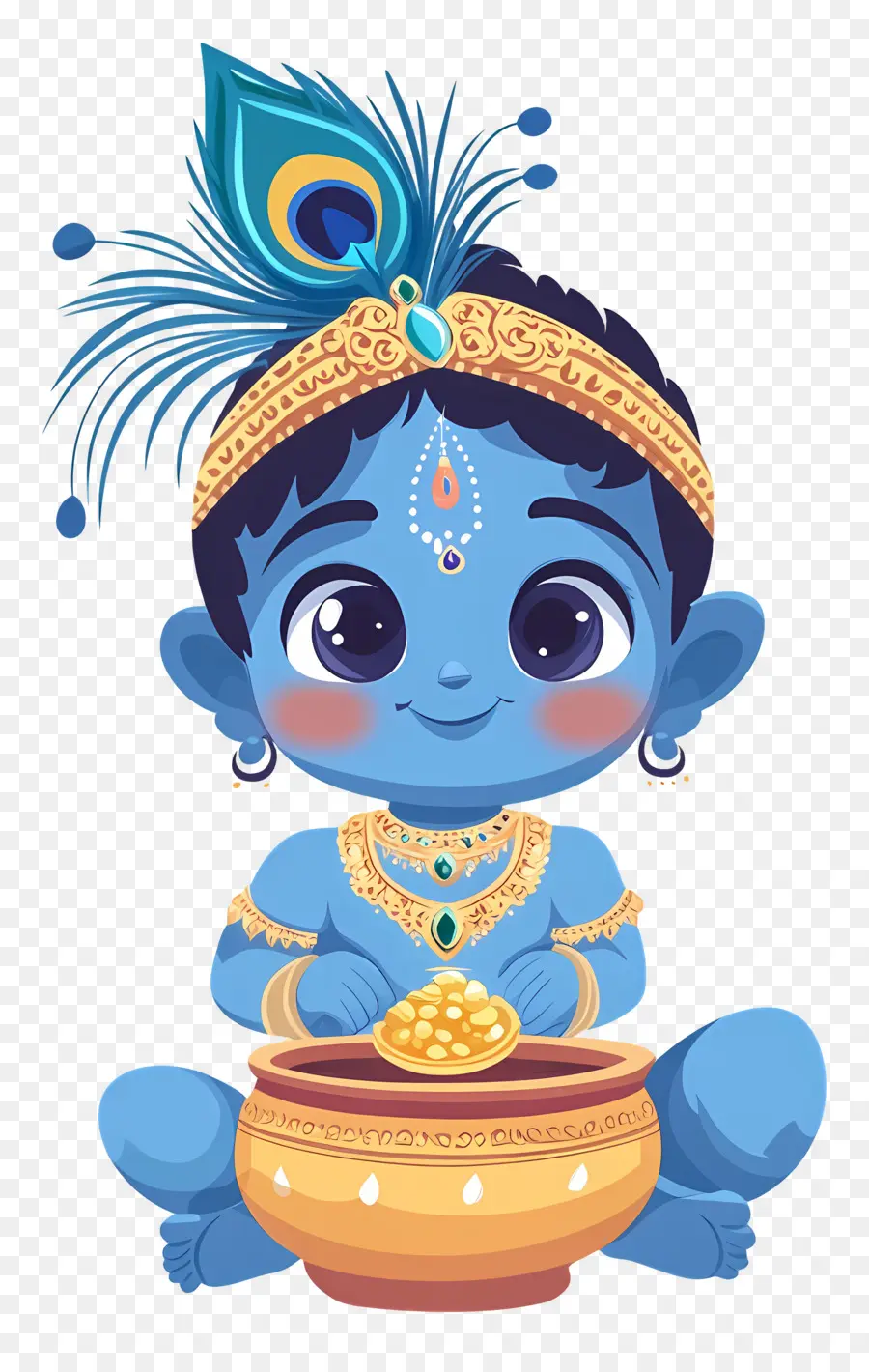 Krishna Janmashtami，Bébé Krishna PNG