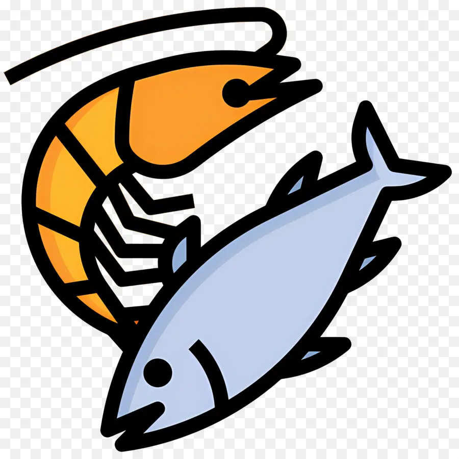 Fruit De Mer，Poisson Et Crevettes PNG