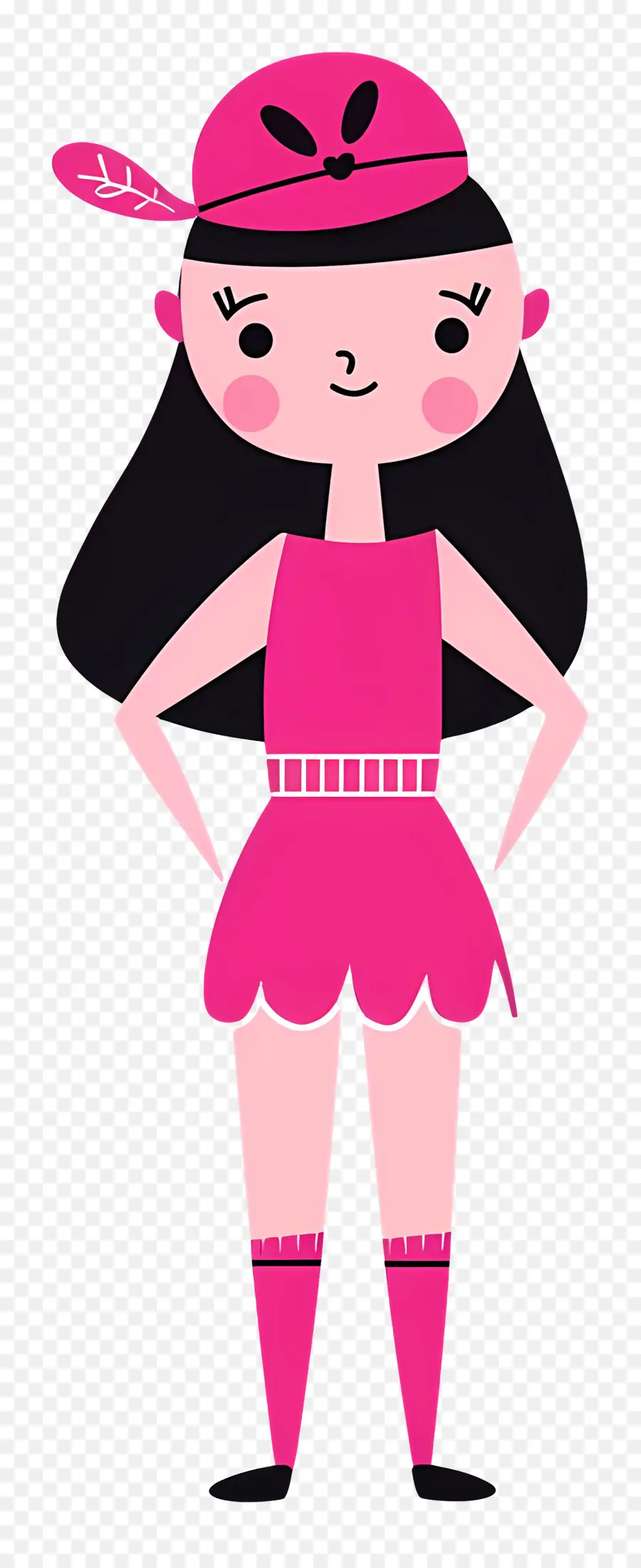 Femme En Rose，Fille En Rose PNG