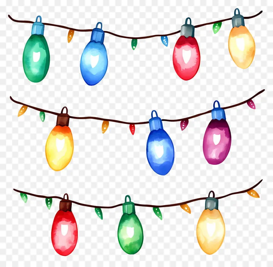 Lumières De Noël，Guirlandes Lumineuses PNG