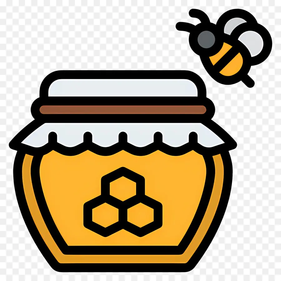 Abeille，Pot De Miel PNG