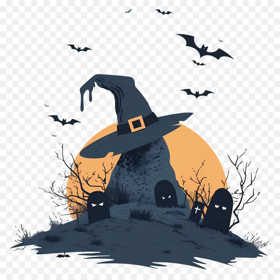 Chapeau De Sorcière D'halloween，Chapeau De Sorcière PNG