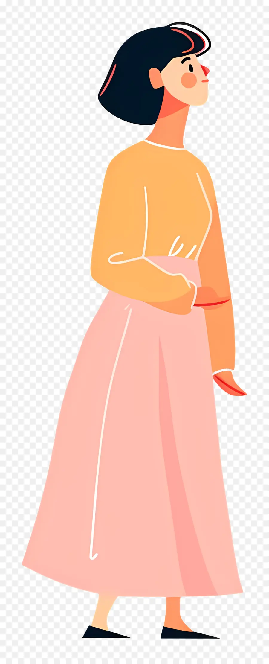 Femme En Rose，Femme En Robe PNG