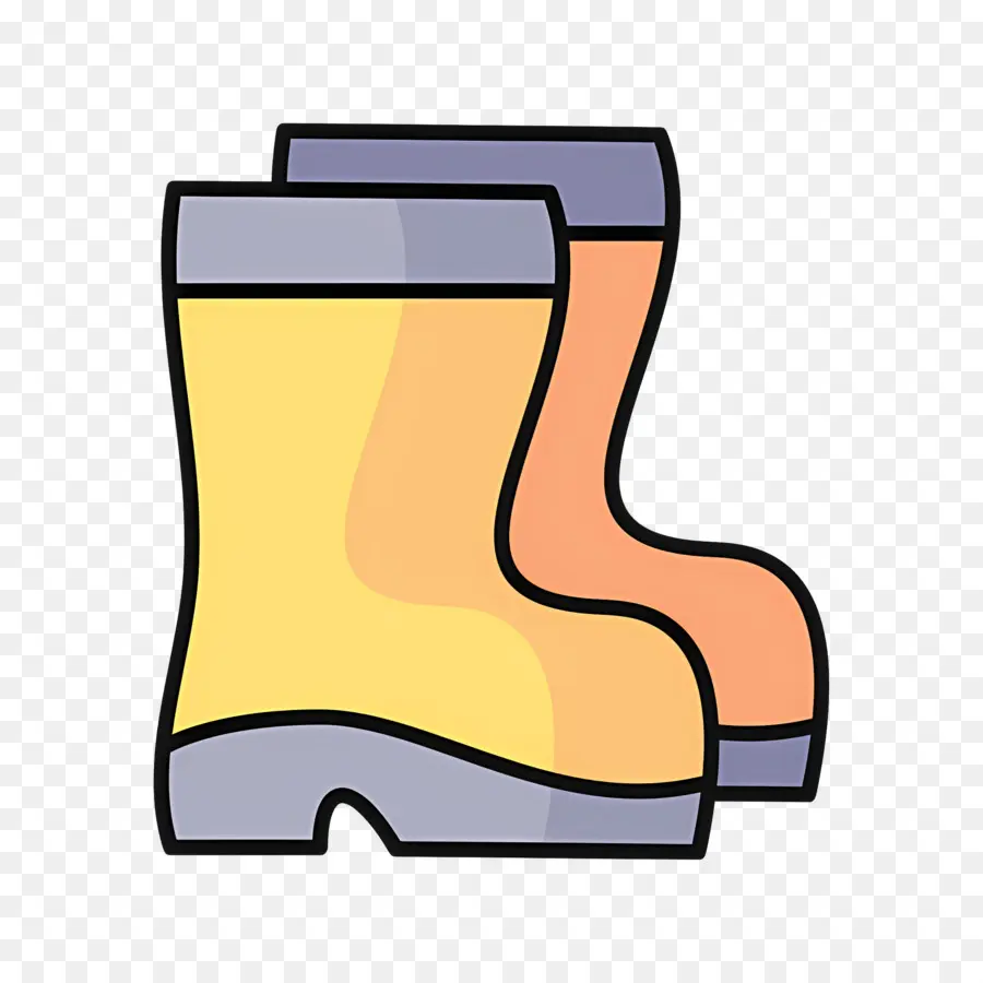 Botte De Pluie，Bottes De Pluie Jaunes PNG