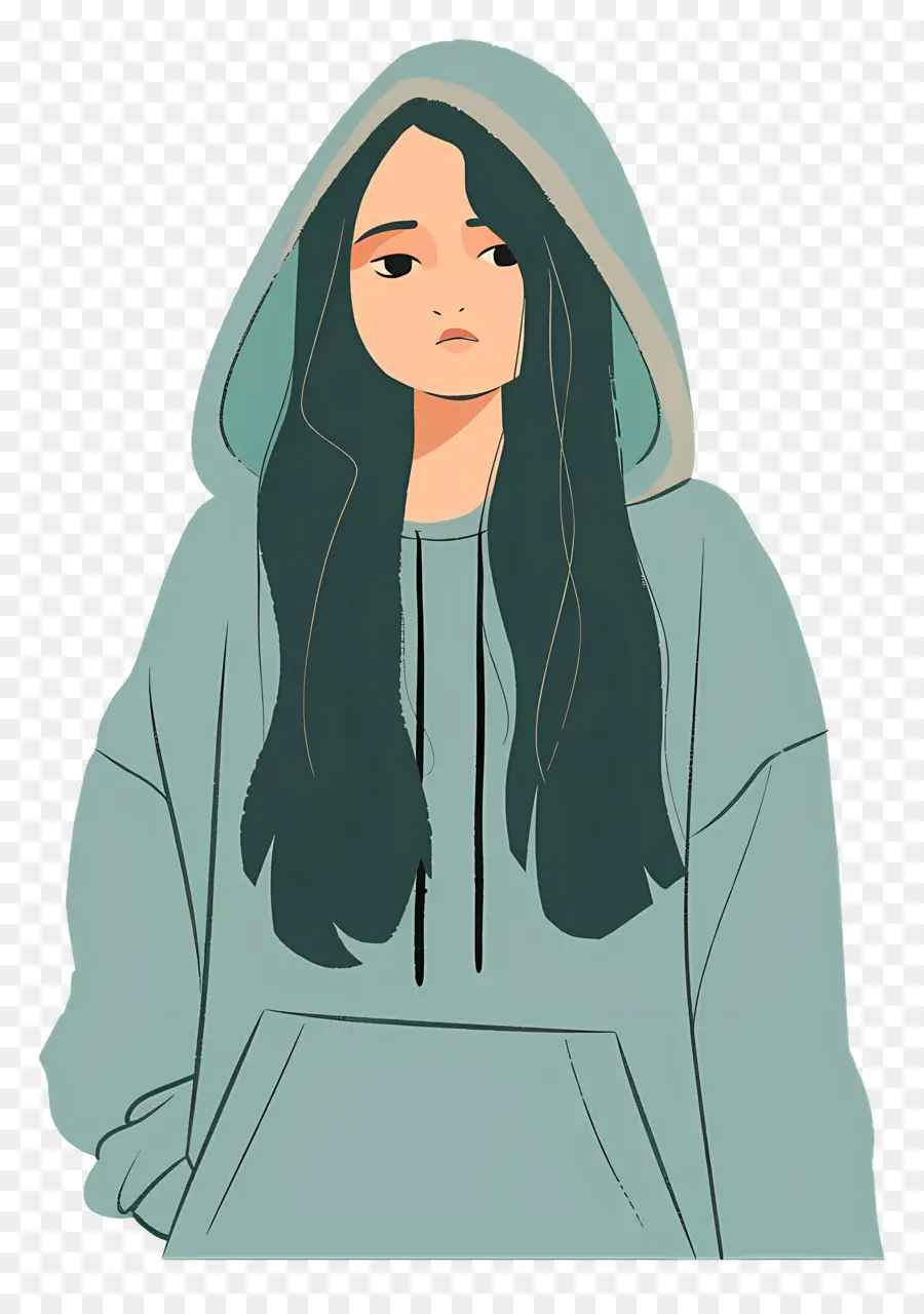 Femme En Sweat à Capuche，Fille En Sweat à Capuche PNG